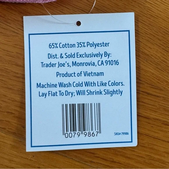 Trader Joe's Pink and Purple Mini Tote Bag Set - Picture 2 of 3